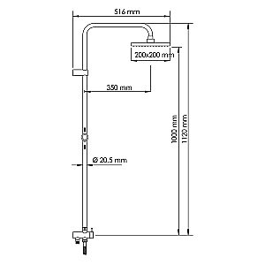 Душевая система WasserKRAFT Isar A1302L.041 темная бронза купить в интернет-магазине сантехники Sanbest