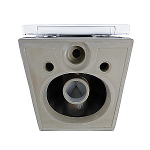 Унитаз подвесной Azario SONGO AZ-5180T-WHT белый, безободковый, с крышкой микролифт, слив торнадо купить в интернет-магазине Sanbest