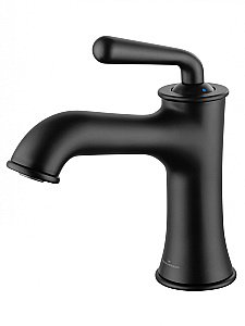 Смеситель для раковины WONZON & WOGHAND STEAM, Черный матовый (WW-88139008-MB) купить в интернет-магазине сантехники Sanbest