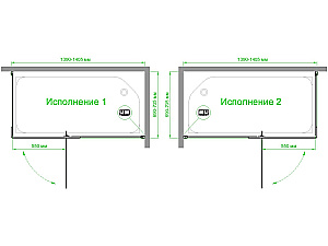 Душевой уголок Royal Bath RB HPVD-T-CH 140х80 стекло прозрачное/профиль хром купить в интернет-магазине Sanbest