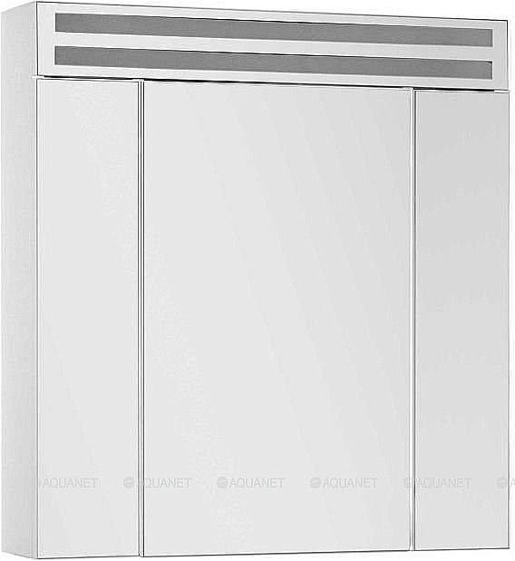 Зеркальный шкаф De Aqua Эколь 184800 70 белый купить в интернет-магазине сантехники Sanbest