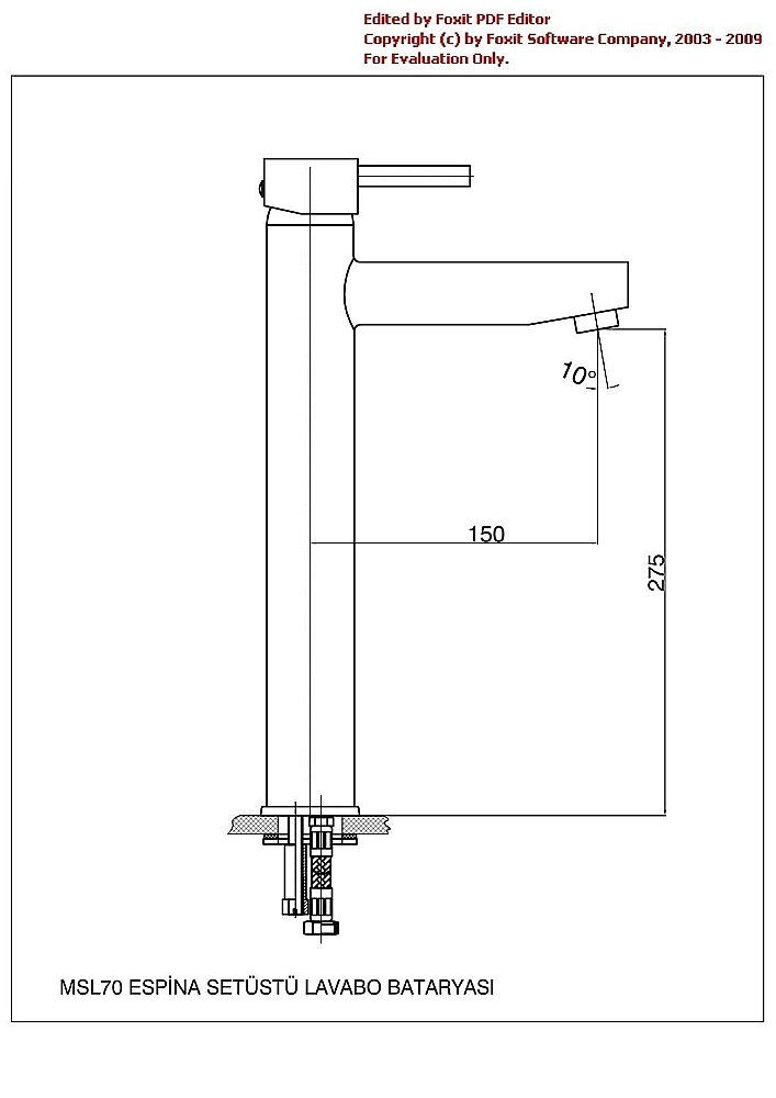 Смеситель для раковины GPD ESPINA MSL70 купить в интернет-магазине сантехники Sanbest