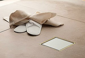 Душевой трап Pestan Confluo Standard 13000158 белый/золото купить в интернет-магазине Sanbest