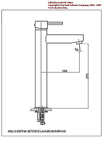 Смеситель для раковины GPD ESPINA MSL70 купить в интернет-магазине сантехники Sanbest