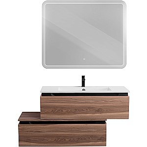 Нижняя тумба Cezares SLIDER-1000-1C-PI-NA-P орех дымчатый для ванной в интернет-магазине сантехники Sanbest