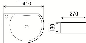 Подвесная раковина WeltWasser WW AISBACH 5014 41 белая купить в интернет-магазине Sanbest