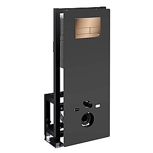 Система инсталляции для унитаза WasserKraft Glan 66TLT.010.ME.BL.RG04 с кнопкой розовое золото купить в интернет-магазине сантехники Sanbest
