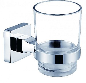 Стакан для зубных щеток CeramaLux Quadro 61902 хром купить в интернет-магазине сантехники Sanbest