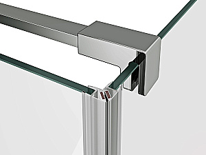 Душевой уголок Ravak Cool! COSD1+COPS 80x90 профиль блестящий хром/стекло прозрачное купить в интернет-магазине Sanbest