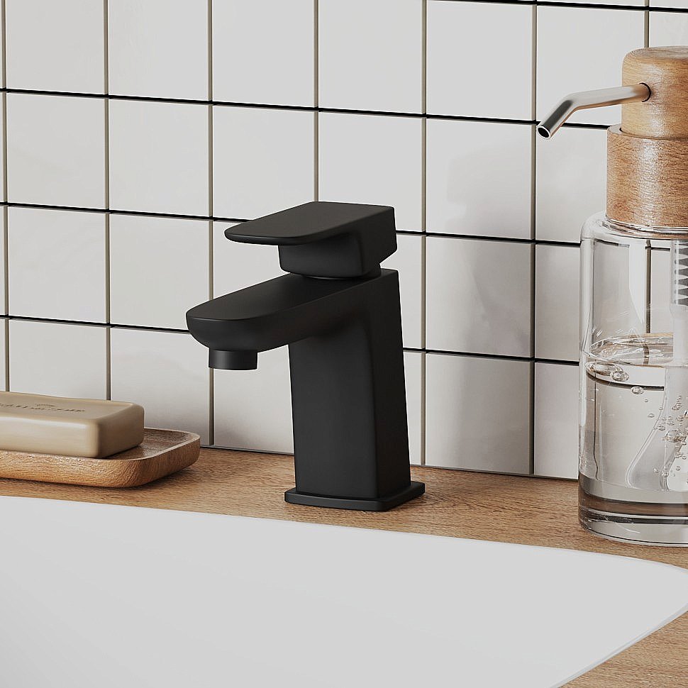 Смеситель для раковины PAINI Nove 09YO205 черный купить в интернет-магазине сантехники Sanbest