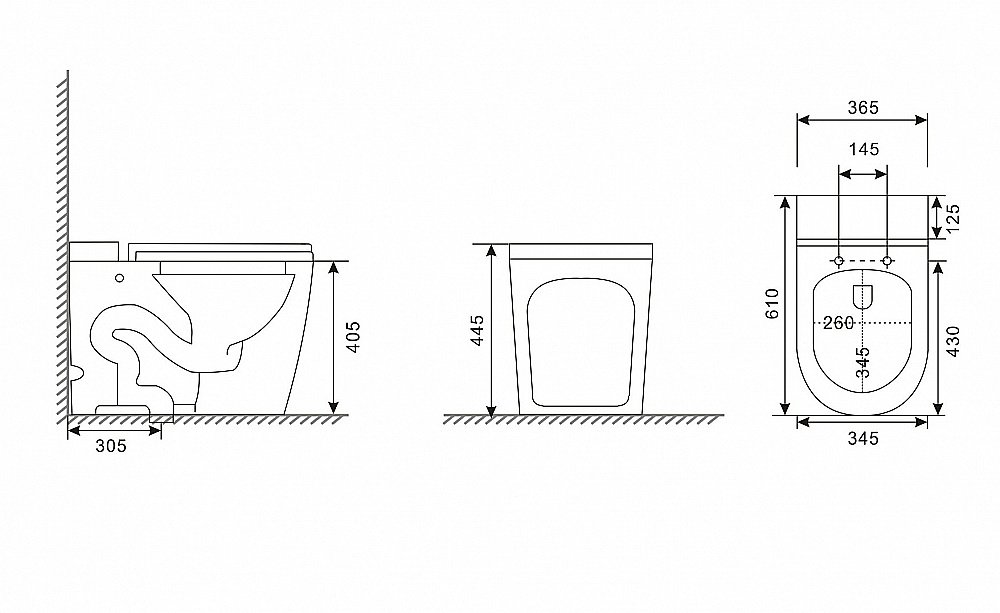 Унитаз ABBER Bequem AC1114P импульсный смыв, с крышкой микролифт купить в интернет-магазине Sanbest