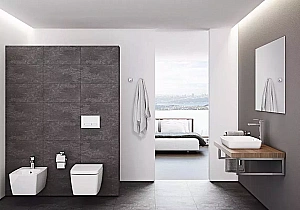 Унитаз подвесной Vitra Metropole Rim-Ex 7672B003-1687 безободковый, белый купить в интернет-магазине Sanbest