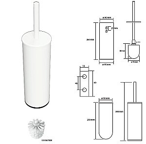 Ёршик подвесной/напольный Bemeta White 102313064 белый купить в интернет-магазине сантехники Sanbest