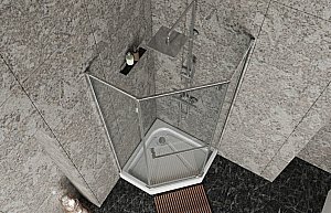 Душевой уголок Bravat STREAM BS090.6112S 90х90 стекло прозрачное/профиль хром купить в интернет-магазине Sanbest