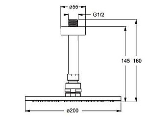 Верхний душ VIDIMA SEVA JET BA194AA купить в интернет-магазине сантехники Sanbest