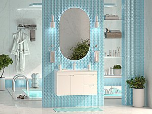 Тумба с раковиной Misty Оптима - 90 П-Опт-01090-011П3Я белая для ванной в интернет-магазине Sanbest