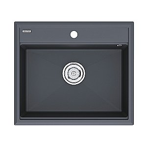 Кухонная мойка Paulmark STEPIA 60 + коландер ADVANCE PM115951-AN+A375-BS антрацит купить в интернет-магазине сантехники Sanbest