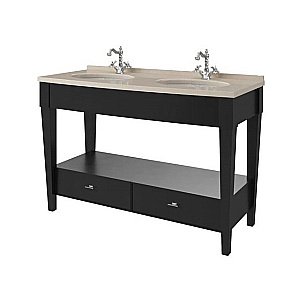 Консоль с раковиной Caprigo Dallas 140 двойная для ванной в интернет-магазине сантехники Sanbest