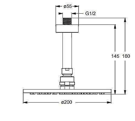 Верхний душ VIDIMA SEVA JET BA194AA купить в интернет-магазине сантехники Sanbest