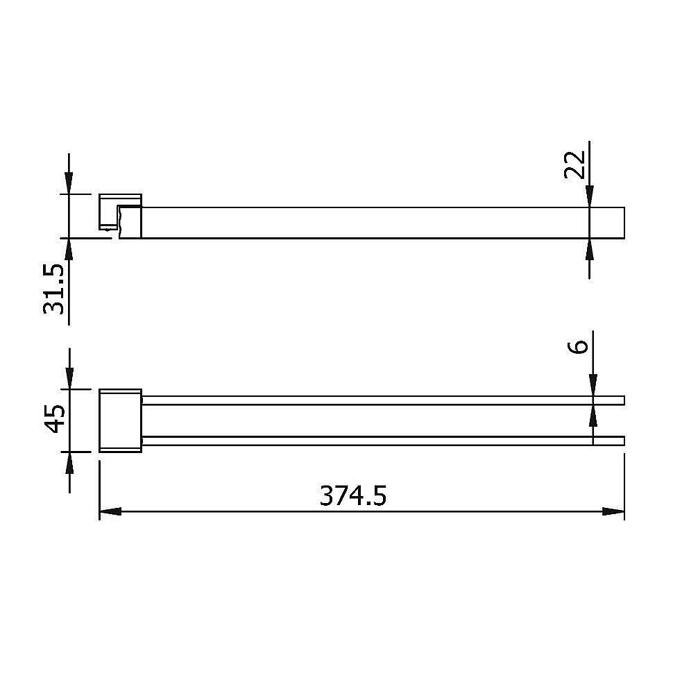Полотенцедержатель Langberger Vico 11308A купить в интернет-магазине сантехники Sanbest