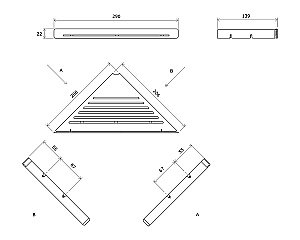 Полка Ravak Slim C X07P650 черная купить в интернет-магазине сантехники Sanbest