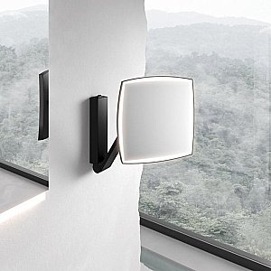 Зеркало косметическое KEUCO iLook_move 17613139004 хром черный купить в интернет-магазине сантехники Sanbest