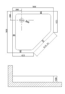 Душевой поддон Niagara Nova NG- 90-90D купить в интернет-магазине Sanbest