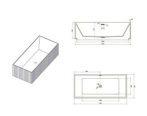 Ванна NT Bagno Lieto NT222 170х75 белая купить в интернет-магазине Sanbest