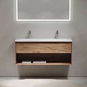 Тумба с раковиной Sancos Marmi 1.0 MR1.0120ECH дуб чарльстон для ванной в интернет-магазине Sanbest