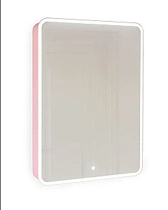 Зеркальный шкаф Jorno Pastel Pas.03.46/PI 45,5x85,5 Розовый купить в интернет-магазине сантехники Sanbest