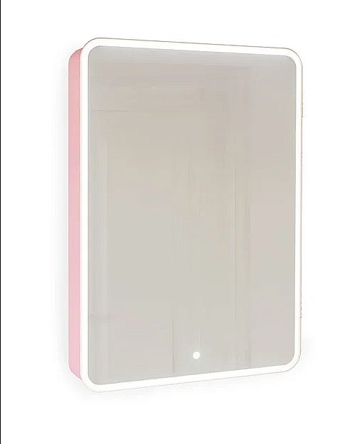Зеркальный шкаф Jorno Pastel Pas.03.46/PI 45,5x85,5 Розовый купить в интернет-магазине сантехники Sanbest