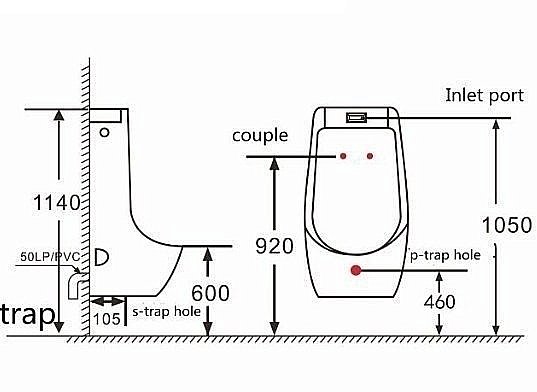 Писсуар настенный SantiLine SL-6002 купить в интернет-магазине Sanbest