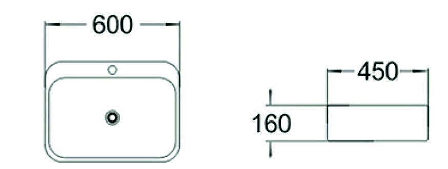 Раковина SantiLine 60 SL-2108 белая купить в интернет-магазине Sanbest