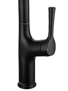 Смеситель для кухни с выдвижным изливом WONZON & WOGHAND, Черный матовый (WW-AE54123-MB) купить в интернет-магазине сантехники Sanbest