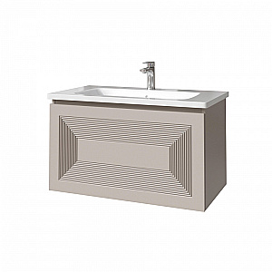 Тумба с раковиной Caprigo Modo-Quarta 100 с интегрированной ручкой, цвет на выбор для ванной в интернет-магазине Sanbest