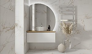 Тумба с раковиной Jorno Solis new 100 белая для ванной в интернет-магазине Sanbest