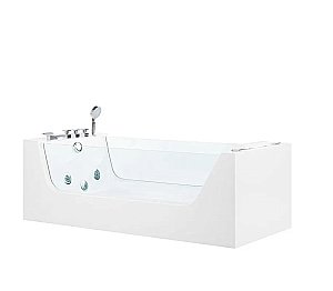 Ванна акриловая с гидромассажем CeruttiSpa С-453A 180x80 с гидромассажем белая купить в интернет-магазине Sanbest