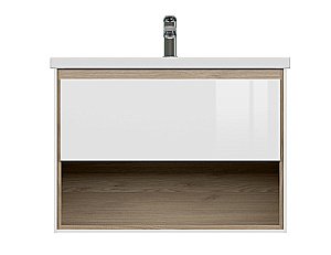 Мебель для ванной подвесная Cersanit LOUNA 80 белая для ванной в интернет-магазине Sanbest