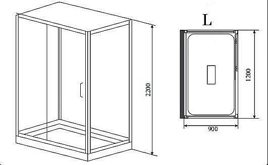 Душевая кабина Lagard Triumph 120x90 купить в интернет-магазине Sanbest
