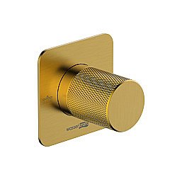 Дивертор Wasserkraft Schunter A306 2 выхода, золото матовое для смесителя в интернет-магазине сантехники Sanbest