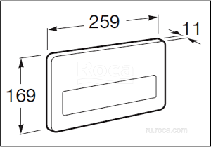 Кнопка для инсталляции Roca PL-3 890097004 купить в интернет-магазине сантехники Sanbest