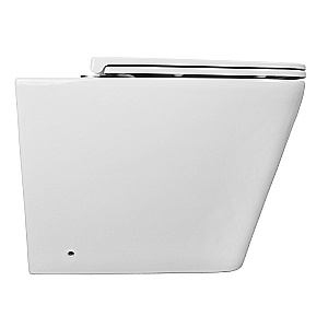 Унитаз подвесной Azario Teramo AZ-003D-NR белый, безободковый, с крышкой микролифт купить в интернет-магазине Sanbest