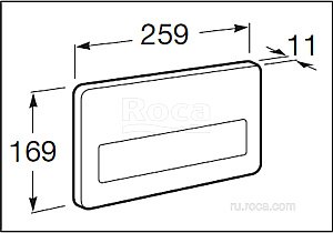 Кнопка для инсталляции Roca PL-3 890097004 купить в интернет-магазине сантехники Sanbest