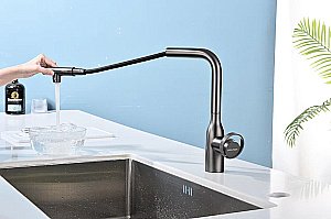 Смеситель для кухни Paulmark Urban Ur213104-BS брашированная сталь купить в интернет-магазине сантехники Sanbest