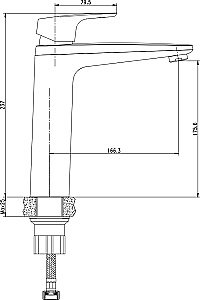 Смеситель для раковины Aquanet Magic AF410-11C купить в интернет-магазине сантехники Sanbest