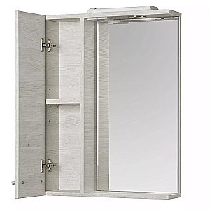 Зеркальный шкаф Акватон Ронда 55 дуб сомерсет купить в интернет-магазине сантехники Sanbest