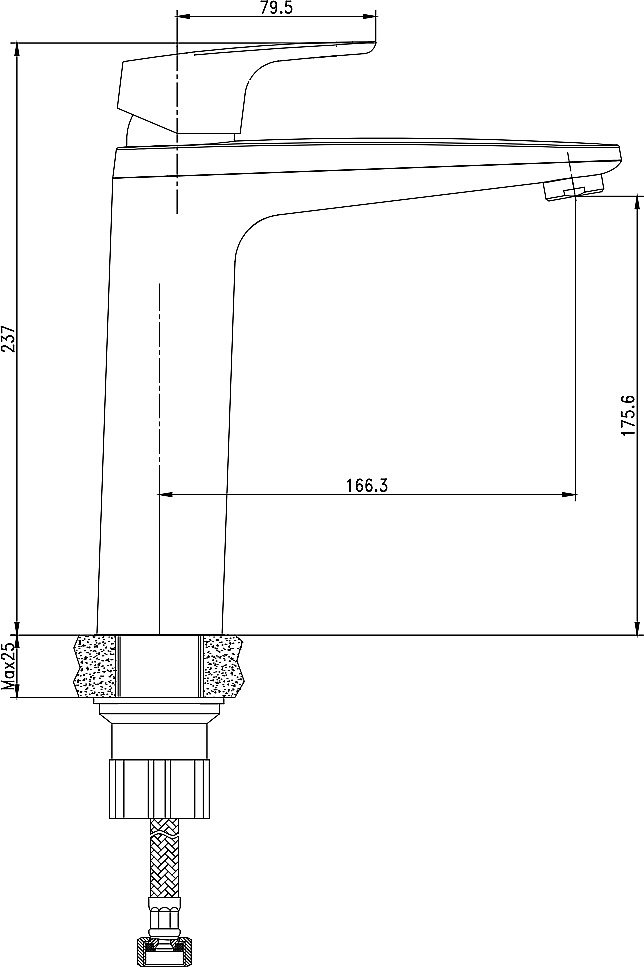 Смеситель для раковины Aquanet Magic AF410-11C купить в интернет-магазине сантехники Sanbest