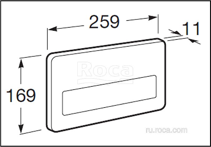 Кнопка для инсталляции Roca PL-3 890097004 купить в интернет-магазине сантехники Sanbest
