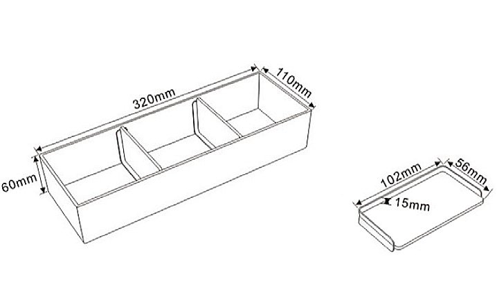 Органайзер Vincea VCORG-42 серый купить в интернет-магазине сантехники Sanbest