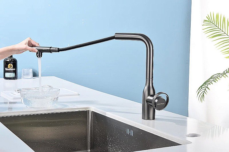 Смеситель для кухни Paulmark Urban Ur213104-BS брашированная сталь купить в интернет-магазине сантехники Sanbest